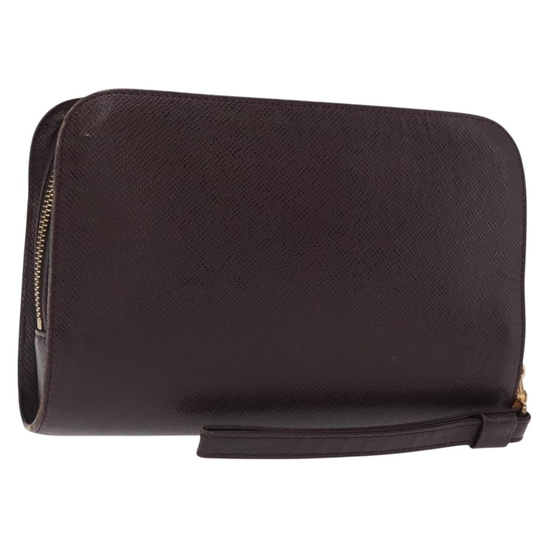 Louis Vuitton Baikal Taiga Leather Acajou Clutch Bag M30186: Louis Vuitton Baikal Taiga Leather Acajou Clutch Bag M30186 This is a Louis Vuitton Taiga Baikal clutch bag in Acajou color. Crafted from Taiga leather, the clutch features a structured silhouette wit