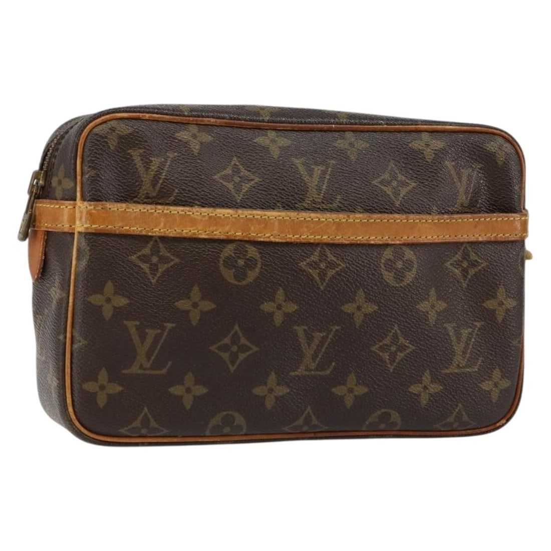 LOUIS VUITTON Monogram Compiegne 23 Clutch Bag M51847 Auth France: LOUIS VUITTON Monogram Compiegne 23 Clutch Bag M51847 Auth France This authentic Louis Vuitton Monogram Compiegne 23 Clutch Bag is a stylish accessory for any occasion. Crafted from durable Monogram C