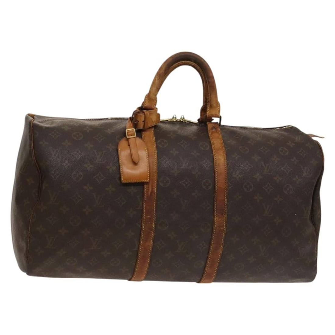 LOUIS VUITTON Monogram Keepall 50 Boston Bag M41426 Auth USA (1 of 18)