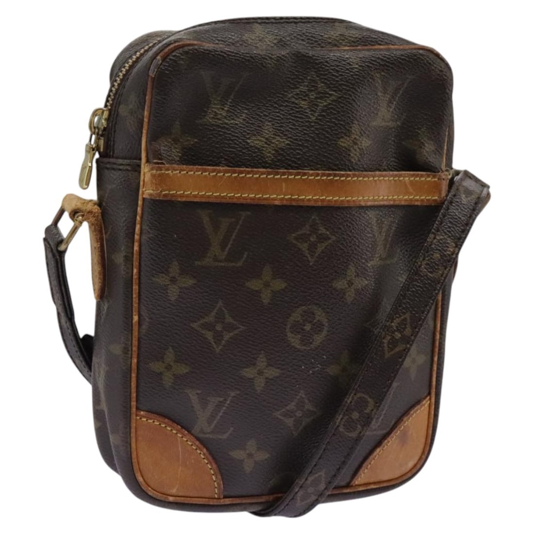 Louis Vuitton Danube Monogram Canvas Shoulder Bag M45266 France: Louis Vuitton Danube Monogram Canvas Shoulder Bag M45266 France This Louis Vuitton Monogram Danube Shoulder Bag, model M45266, features the signature monogram canvas and is designed for women. The bag