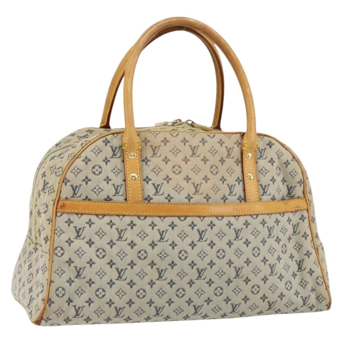 LOUIS VUITTON Monogram Mini Marie Hand Bag Blue M92003 Auth (1 of 18)