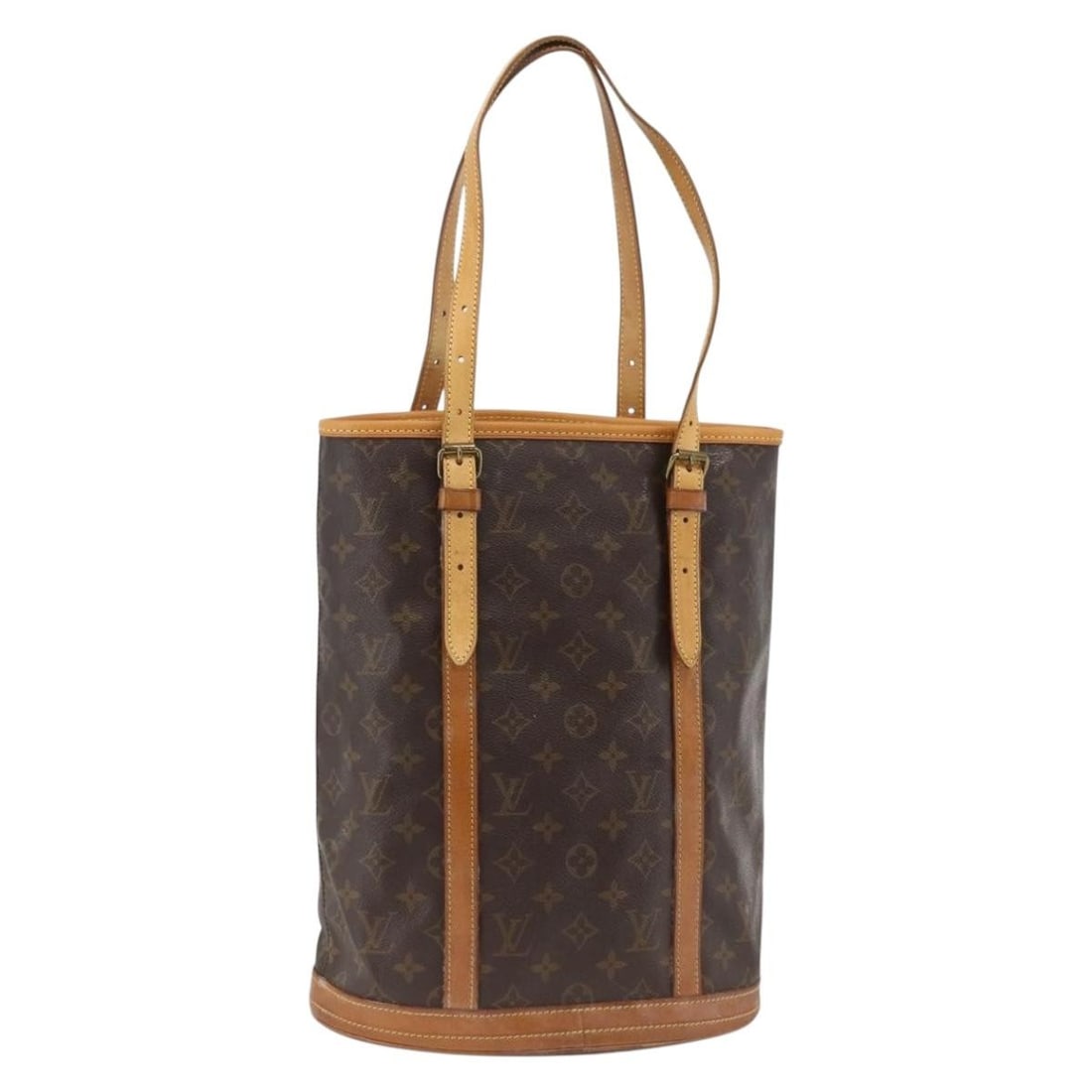 Louis Vuitton Bucket GM Monogram Canvas Shoulder Bag M42236 France: Louis Vuitton Bucket GM Monogram Canvas Shoulder Bag M42236 France This is a Louis Vuitton Monogram Bucket GM shoulder bag, crafted from signature monogram canvas. Designed for women, the bag features