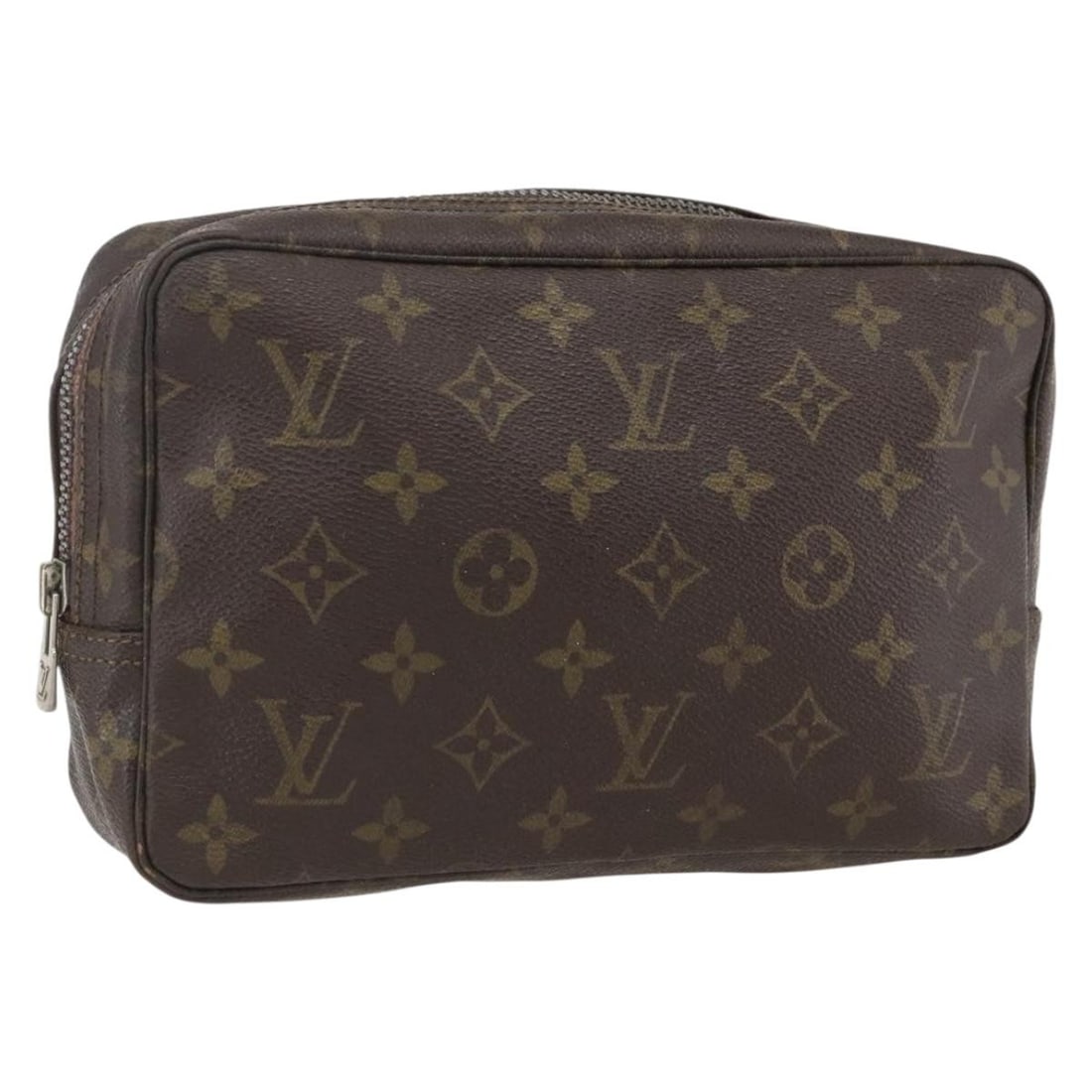 Louis Vuitton Monogram Canvas Trousse Toilette 23 Clutch Bag M47524 France: Louis Vuitton Monogram Canvas Trousse Toilette 23 Clutch Bag M47524 France This Louis Vuitton Monogram Trousse Toilette 23 clutch bag is crafted from signature monogram canvas and features a spacious