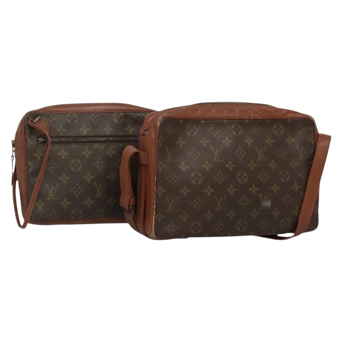 LOUIS VUITTON Monogram Clutch Bag 2 Piece Set Authentic (1 of 17)