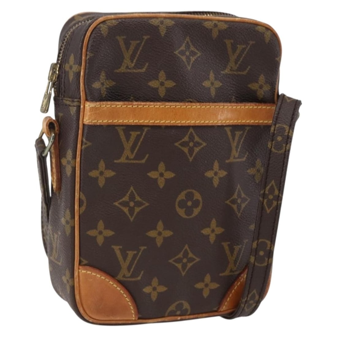 Louis Vuitton Danube Monogram Canvas Shoulder Bag M45266: Louis Vuitton Danube Monogram Canvas Shoulder Bag M45266 This Louis Vuitton Monogram Danube Shoulder Bag features the classic monogram canvas and is designed for shoulder carry. Made in France, this b