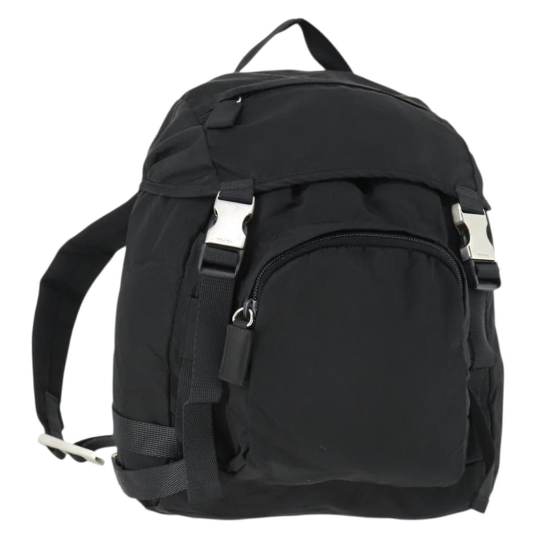 Prada Black Nylon Backpack with Silver Accents and Dust Bag (1 of 18)