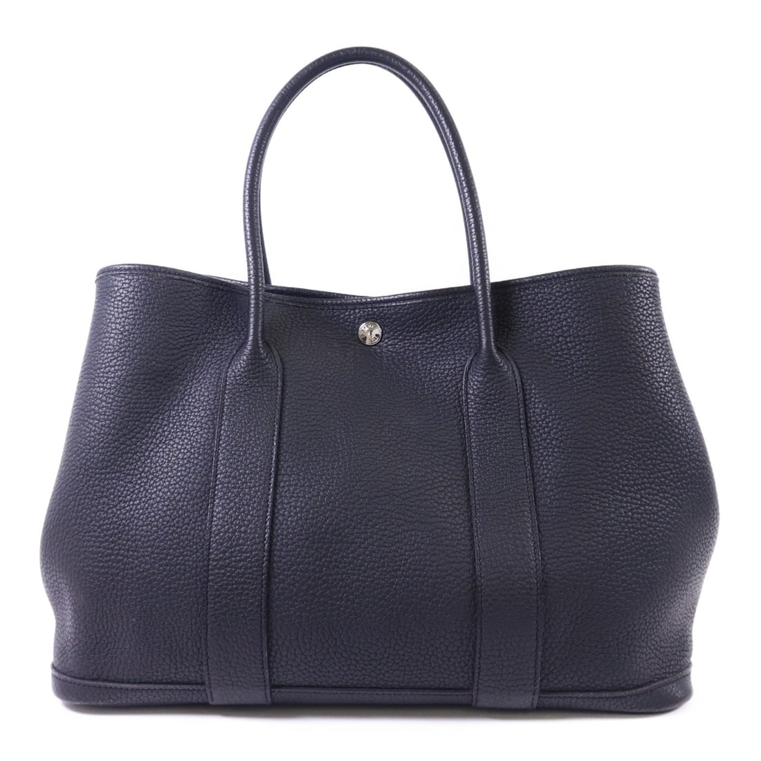 Hermes Garden Party PM Black Calfskin Tote with Palladium Hardware (1 of 18)