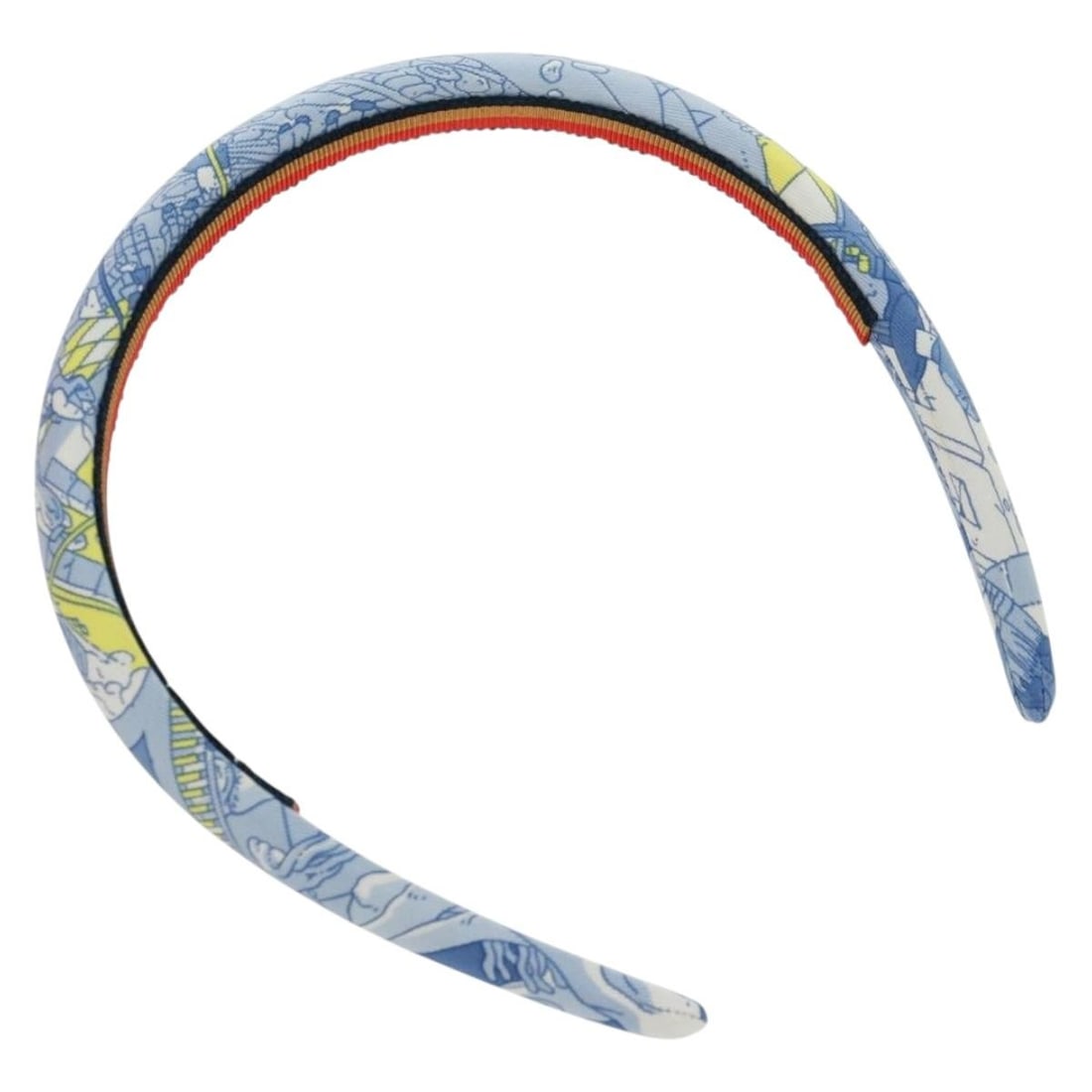 Blue Silk Elsa Katyusha Hair Tie by Hermes with Box (1 of 11)