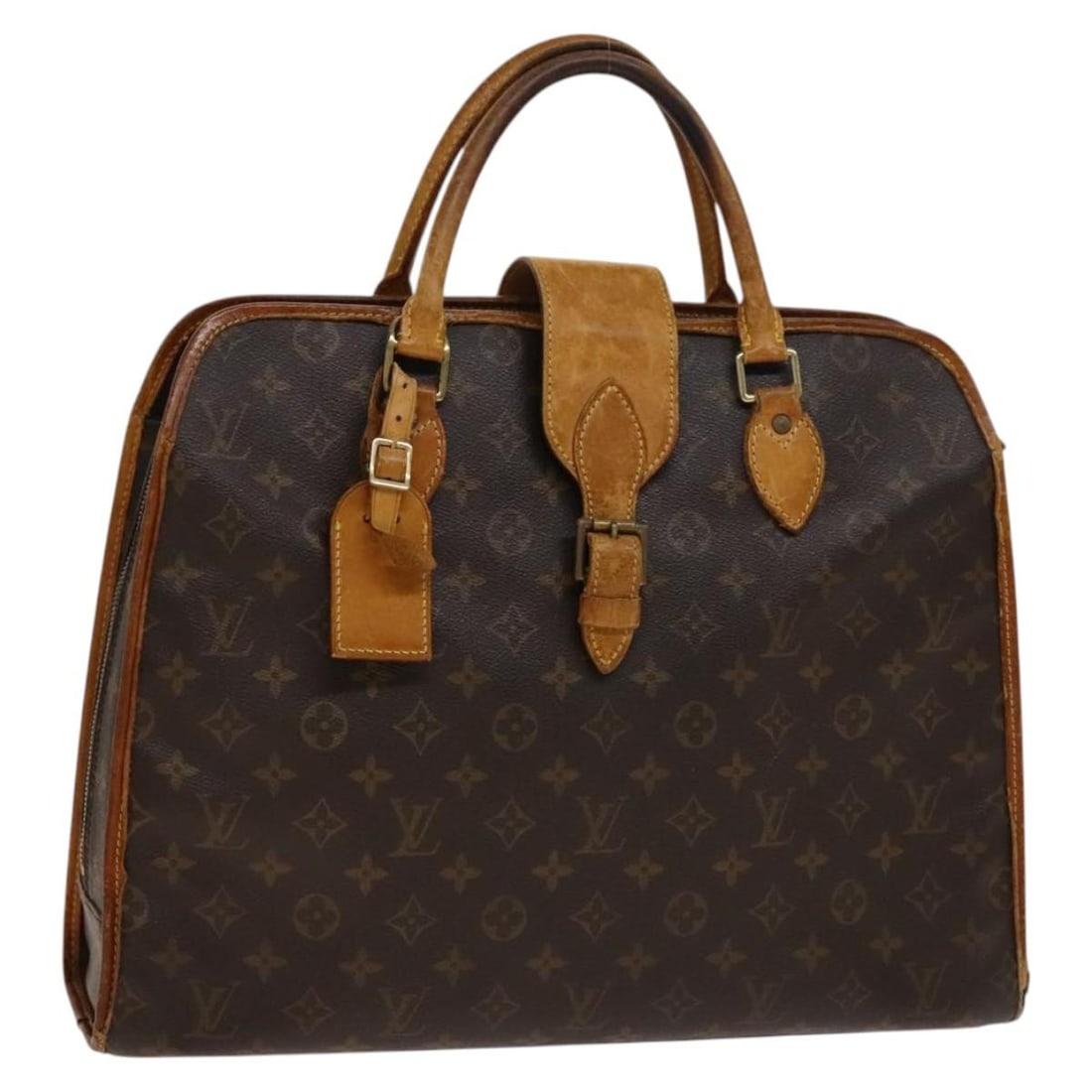 LOUIS VUITTON Monogram Rivoli Hand Bag M53380 Auth Made in France: LOUIS VUITTON Monogram Rivoli Hand Bag M53380 Auth Made in France Introducing the LOUIS VUITTON Monogram Rivoli Hand Bag, a stylish and iconic accessory crafted from durable Monogram Canvas. This hand