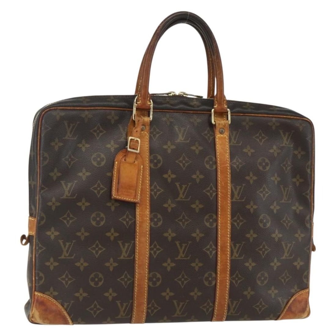 LOUIS VUITTON Monogram Porte Documents Voyage Business Bag M53361 Auth (1 of 18)