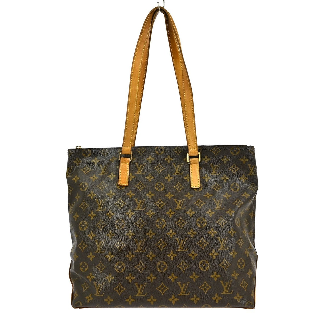 Louis Vuitton Cabas Mezzo Monogram Canvas Large Brown Tote Bag M51151: Louis Vuitton Cabas Mezzo Monogram Canvas Large Brown Tote Bag M51151 This Louis Vuitton Cabas Mezzo tote bag features the iconic Monogram canvas with leather trim and double leather handles. Designed