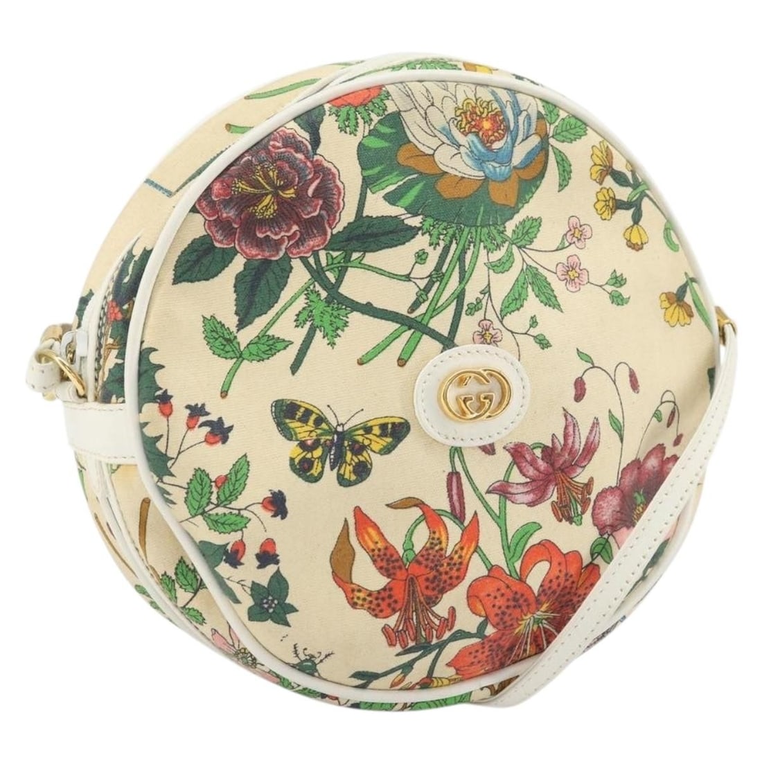 Beige and Gold Canvas Gucci Shoulder Purse Model 007 115 1188: Beige and Gold Canvas Gucci Shoulder Purse Model 007 115 1188 This Gucci shoulder bag features a beige and gold canvas exterior with a compact design. Made in Italy, it has a shoulder strap with a dro