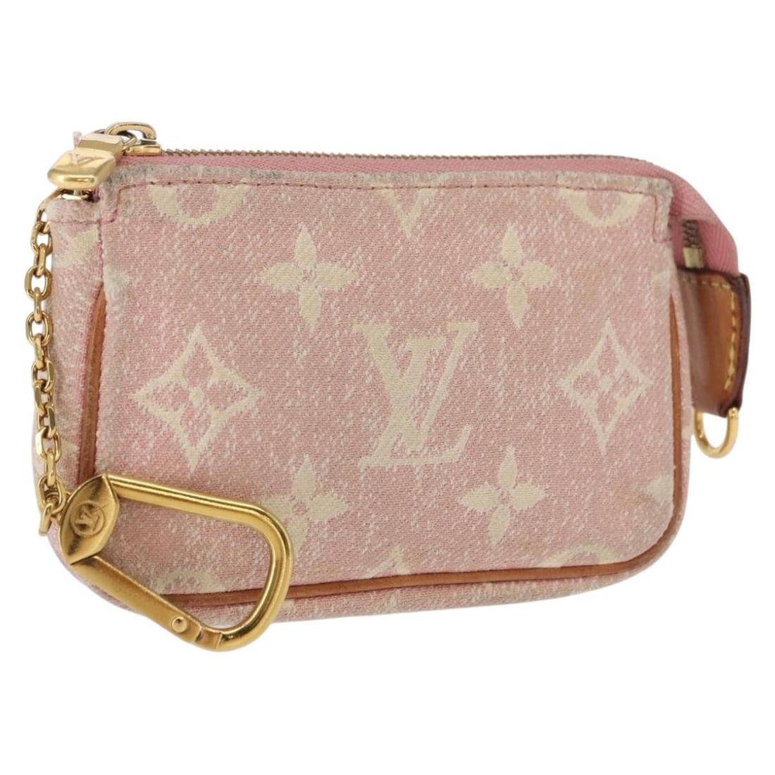 Pink Monogram Canvas Jaguar Micro Coin Purse by Louis Vuitton M81176 (1 of 17)