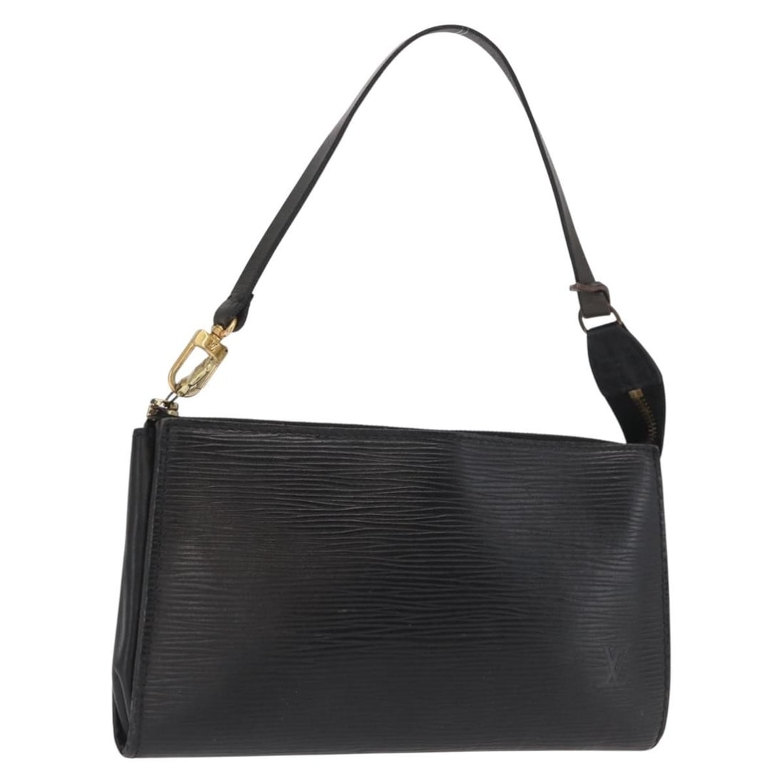 Louis Vuitton Epi Leather Black Pochette Accessoires Bag M52982: Louis Vuitton Epi Leather Black Pochette Accessoires Bag M52982 This is a Louis Vuitton Epi Pochette Accessoires pouch in black, crafted from Epi leather. Made in France, this accessory pouch features