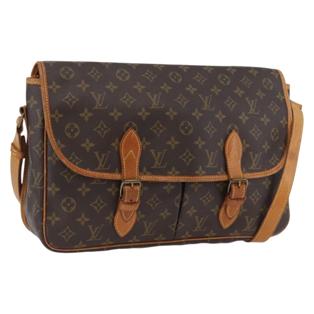 Louis Vuitton Gibeciere GM Monogram Canvas Shoulder Bag M42246 (1 of 18)