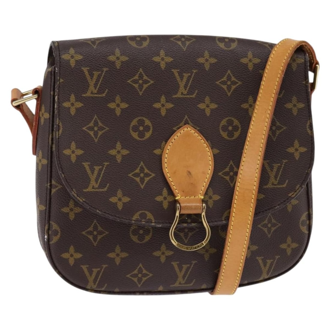 LOUIS VUITTON Monogram Saint Cloud GM Shoulder Bag M51242 France Auth (1 of 18)