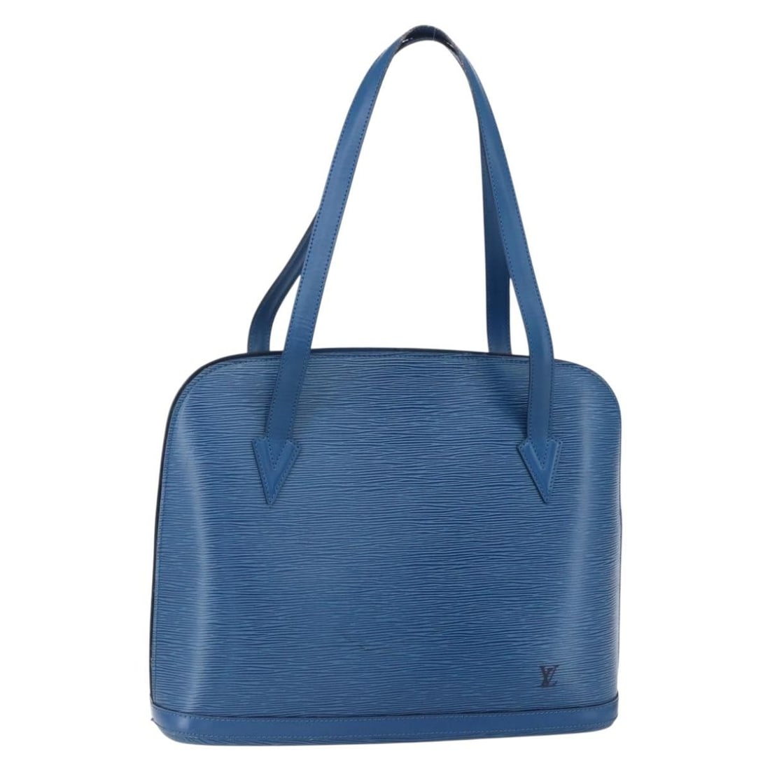 Louis Vuitton Epi Lussac Blue Shoulder Bag M52285 Auth: Louis Vuitton Epi Lussac Blue Shoulder Bag M52285 Auth This authentic Louis Vuitton Epi Lussac Shoulder Bag showcases a vibrant blue hue and is crafted from durable Epi leather. The bag features a spa