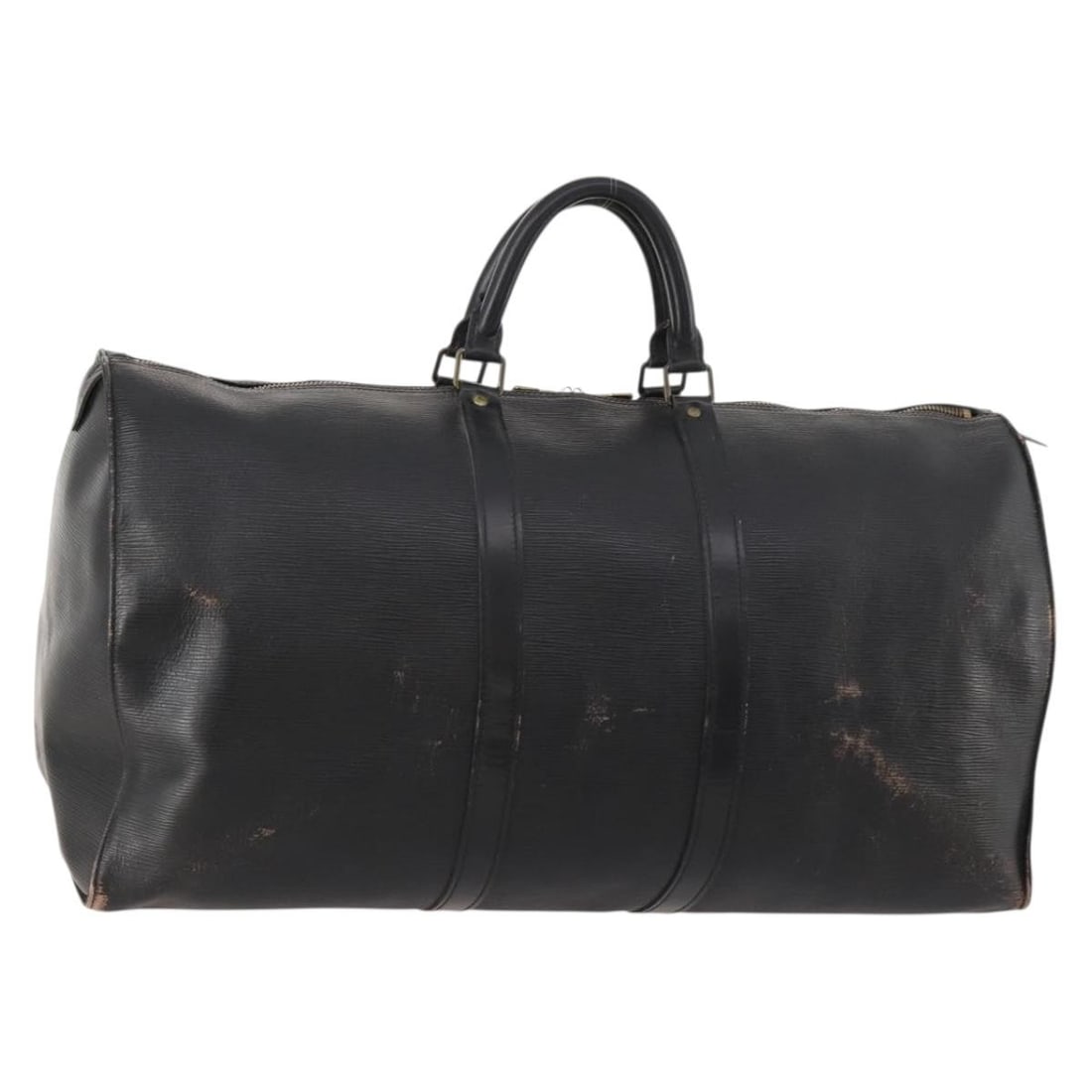 Louis Vuitton Epi Keepall 55 Black Leather Boston Travel Bag M42952 (1 of 18)