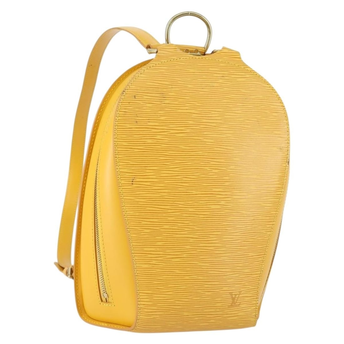 Louis Vuitton Mabillon Yellow Epi Leather Backpack M52239 France: Louis Vuitton Mabillon Yellow Epi Leather Backpack M52239 France This Louis Vuitton Mabillon backpack features the signature Epi leather in a vibrant yellow color. Crafted in France, the backpack offe
