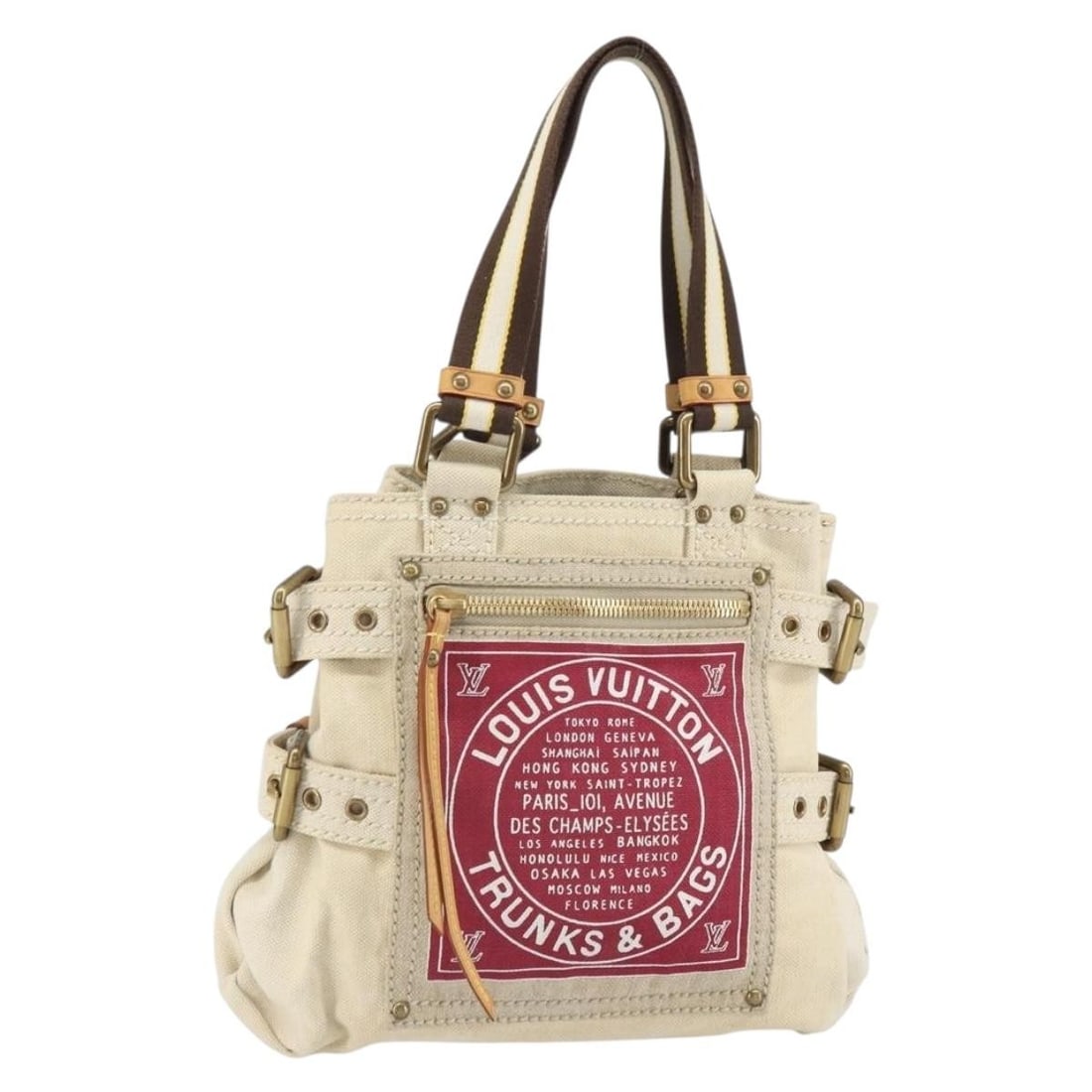 Louis Vuitton M95115 Cruise Glove Shopper PM Red Canvas Handbag (1 of 18)