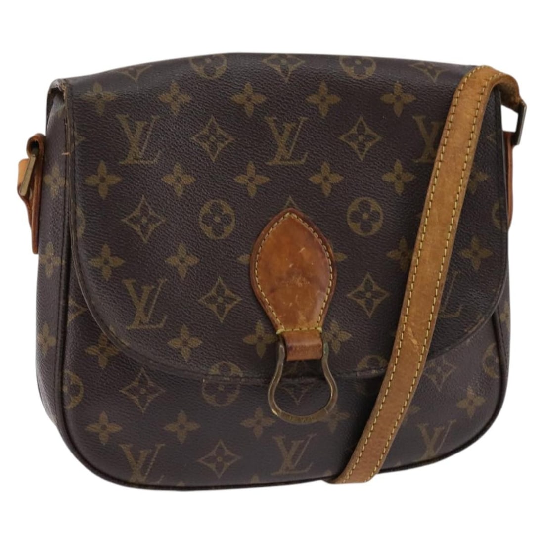 LOUIS VUITTON Monogram Saint Cloud GM Shoulder Bag M51242 Auth France: LOUIS VUITTON Monogram Saint Cloud GM Shoulder Bag M51242 Auth France Elevate your accessory collection with the LOUIS VUITTON Monogram Saint Cloud GM Shoulder Bag. Crafted from durable Monogram Canva