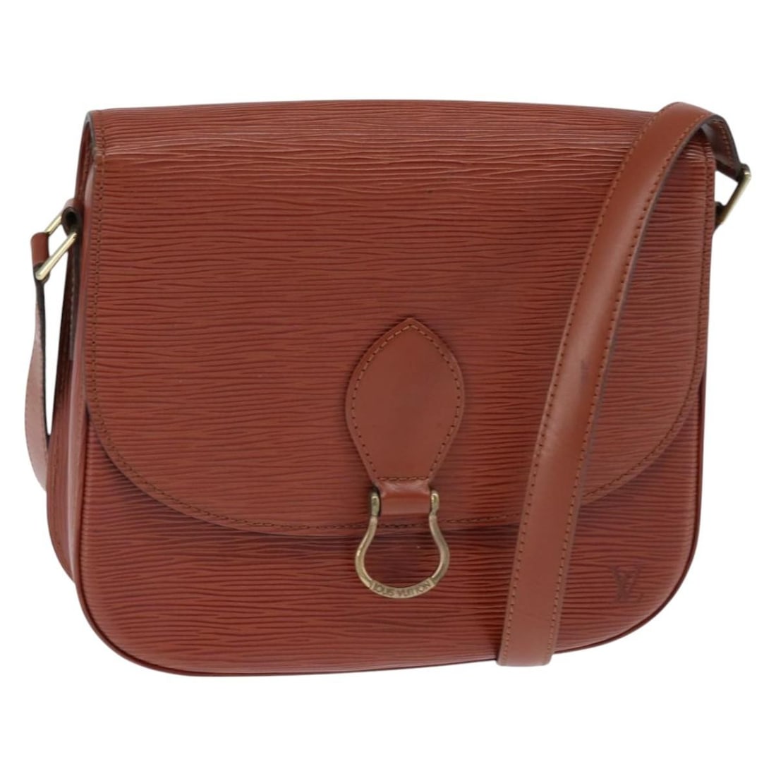 LOUIS VUITTON Epi Saint Cloud GM Shoulder Bag Brown M52193 Authentic (1 of 18)