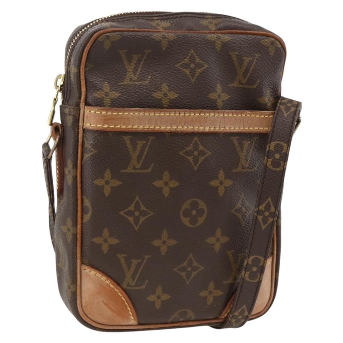 Louis Vuitton Danube Monogram Canvas Shoulder Bag M45266 France: Louis Vuitton Danube Monogram Canvas Shoulder Bag M45266 France This Louis Vuitton Monogram Danube shoulder bag features the iconic monogram canvas and is crafted in France. Designed for women, it off