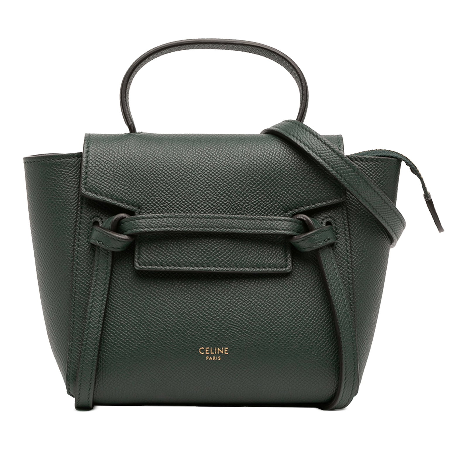 Celine Pico Belt Bag in Grained Calfskin Leather with Top Handle (1 of 12)