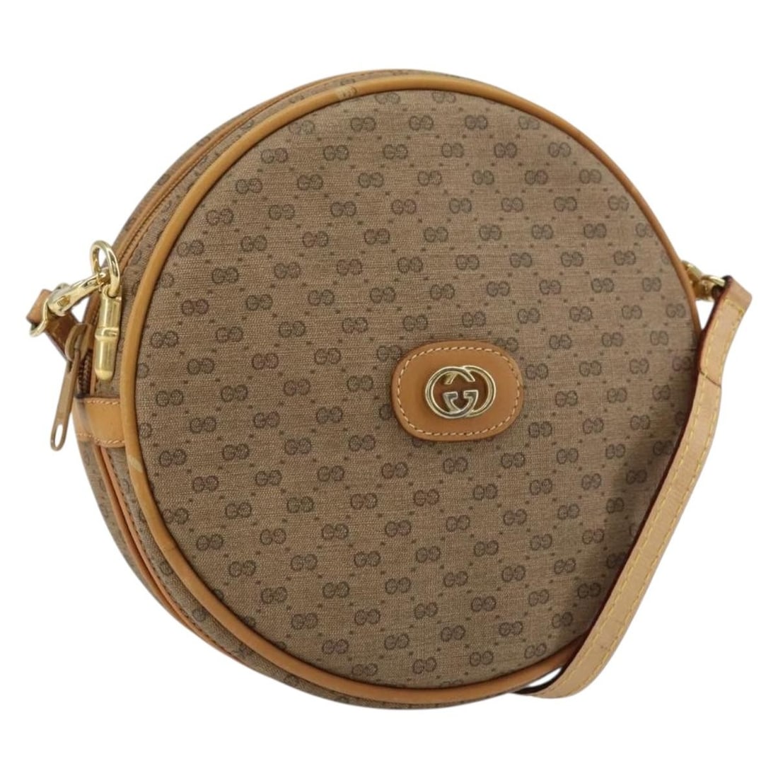 GUCCI Micro GG Supreme Beige Gold Shoulder Bag PVC 07 37 5575 Auth: GUCCI Micro GG Supreme Beige Gold Shoulder Bag PVC 07 37 5575 Auth This GUCCI Micro GG Supreme Shoulder Bag is a stylish accessory crafted in Italy from durable PVC leather with a micro small GG canva
