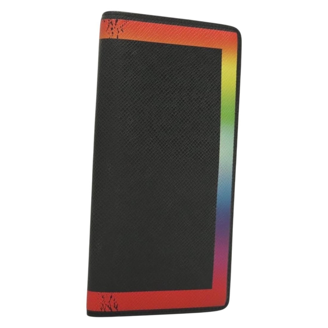 LOUIS VUITTON Taiga Rainbow Long Wallet M30349 Black Leather Auth (1 of 18)