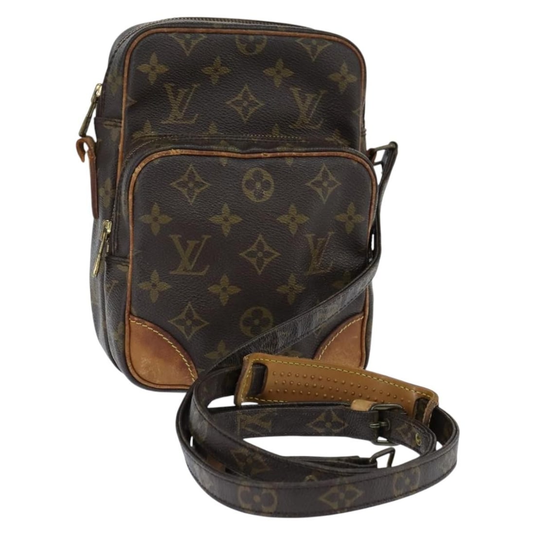 LOUIS VUITTON Monogram Amazon Shoulder Bag M45236 Made in France: LOUIS VUITTON Monogram Amazon Shoulder Bag M45236 Made in France This LOUIS VUITTON Monogram Amazon Shoulder Bag (Model M45236) is a stylish accessory that showcases the iconic monogram canvas, crafte