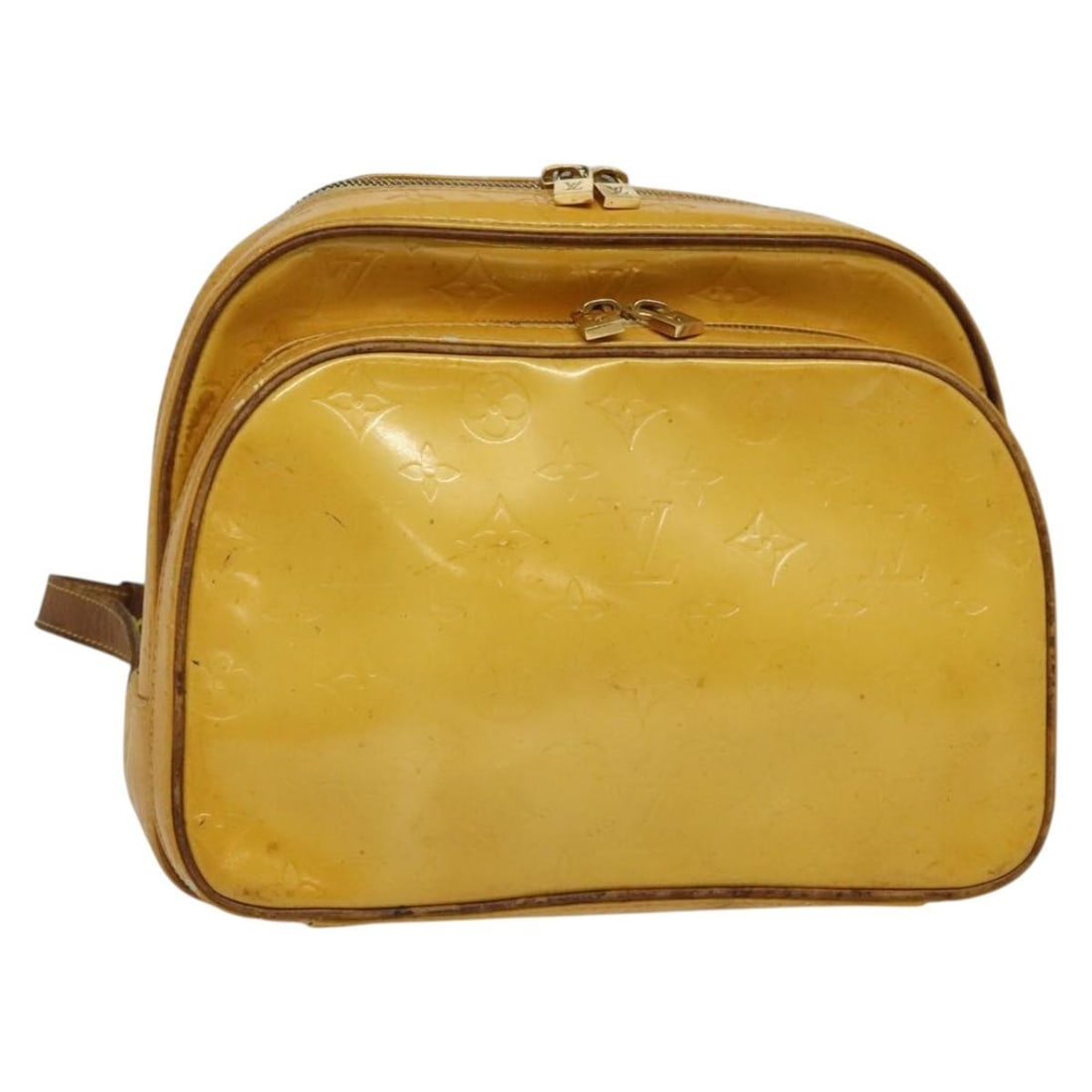 LOUIS VUITTON Monogram Vernis Marley Yellow Backpack M91040 Auth (1 of 18)