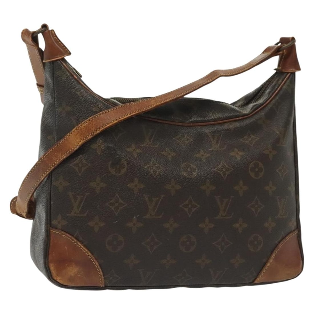 LOUIS VUITTON Monogram Boulogne 30 Shoulder Bag M51265 Auth France (1 of 18)