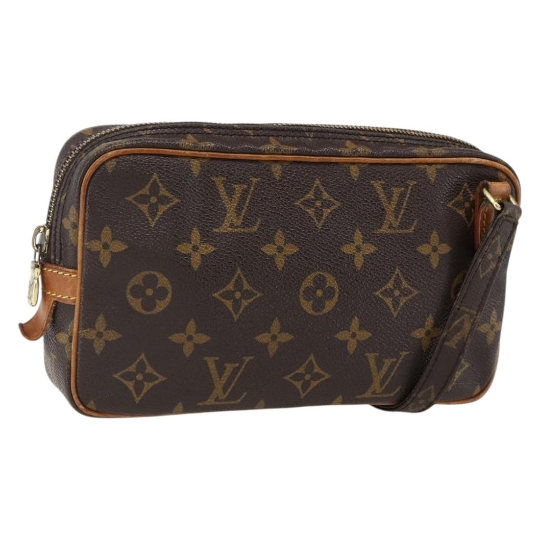 Louis Vuitton Marly Bandouliere Monogram Canvas Shoulder Bag M51828 France: Louis Vuitton Marly Bandouliere Monogram Canvas Shoulder Bag M51828 France This Louis Vuitton Marly Bandouliere shoulder bag features the iconic monogram canvas exterior. Designed for women, it offers