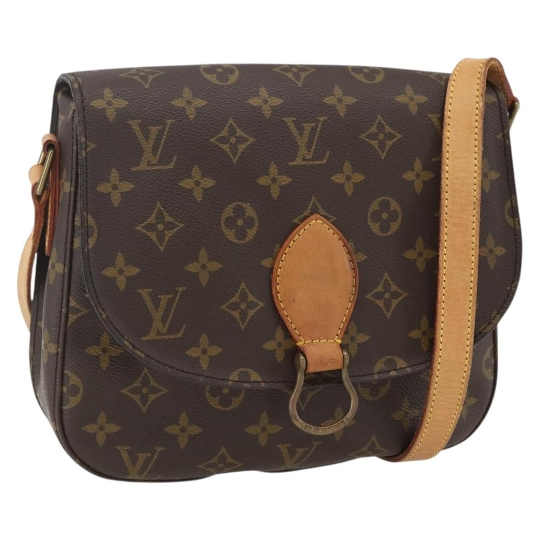 Saint Cloud GM Monogram Canvas Shoulder Bag M51242 by Louis Vuitton: Saint Cloud GM Monogram Canvas Shoulder Bag M51242 by Louis Vuitton This is a Louis Vuitton Monogram Saint Cloud GM shoulder bag crafted from signature Monogram canvas. The bag features an adjustable