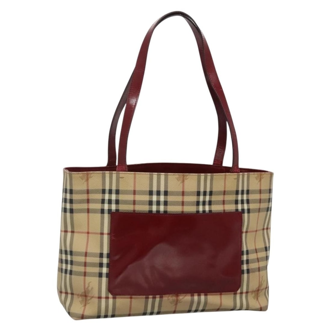 Burberry Nova Check Tote Bag Beige Silver PVC Leather Made in Italy: Burberry Nova Check Tote Bag Beige Silver PVC Leather Made in Italy This Burberry Nova Check Tote Bag is crafted from durable PVC leather in an elegant beige and silver color scheme. Designed for both