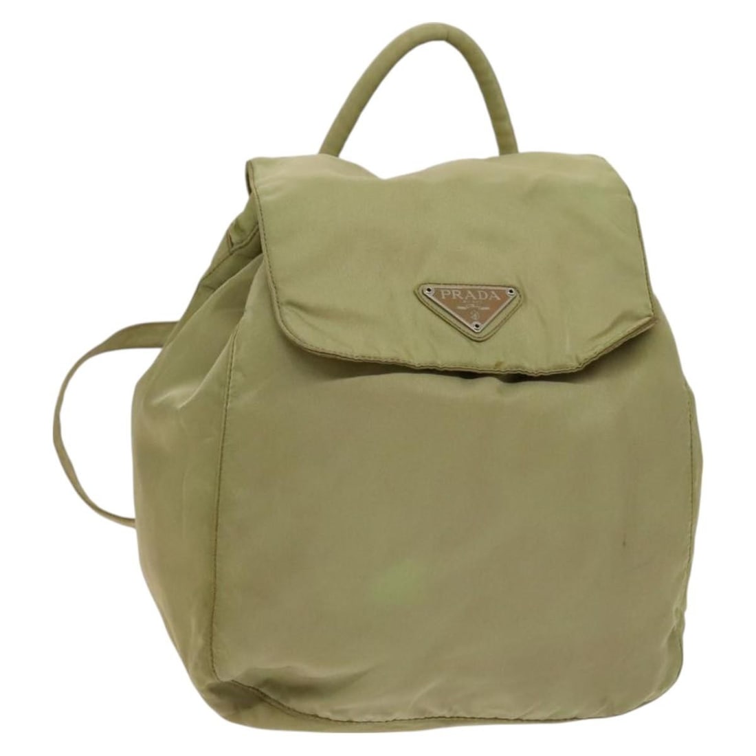 PRADA Beige Silver Nylon Backpack Made in Italy Authentic (1 of 18)