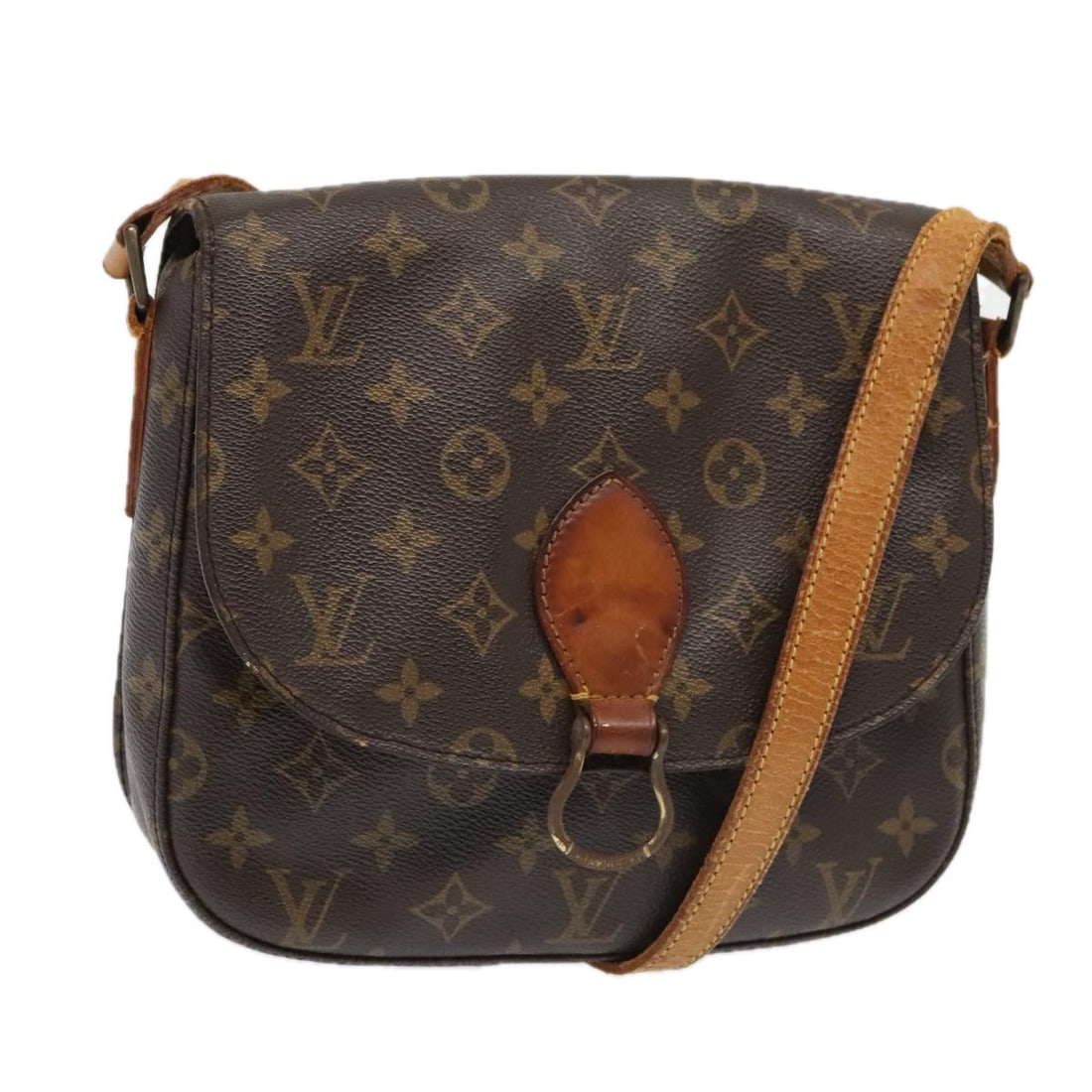 Louis Vuitton Saint Cloud GM Monogram Canvas Shoulder Bag M51242 France: Louis Vuitton Saint Cloud GM Monogram Canvas Shoulder Bag M51242 France This Louis Vuitton Monogram Saint Cloud GM Shoulder Bag features the iconic monogram canvas and is designed for women. The bag i