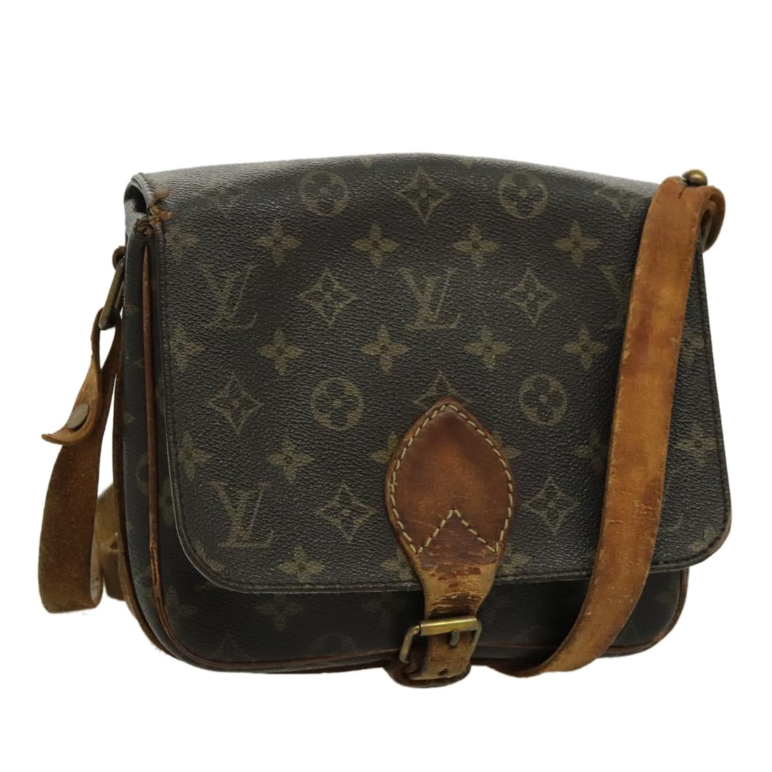 Louis Vuitton Cartouchiere MM Monogram Canvas Shoulder Bag M51253 France: Louis Vuitton Cartouchiere MM Monogram Canvas Shoulder Bag M51253 France This is a Louis Vuitton Cartouchiere MM shoulder bag in Monogram Canvas. Designed for women, it features the classic monogram e