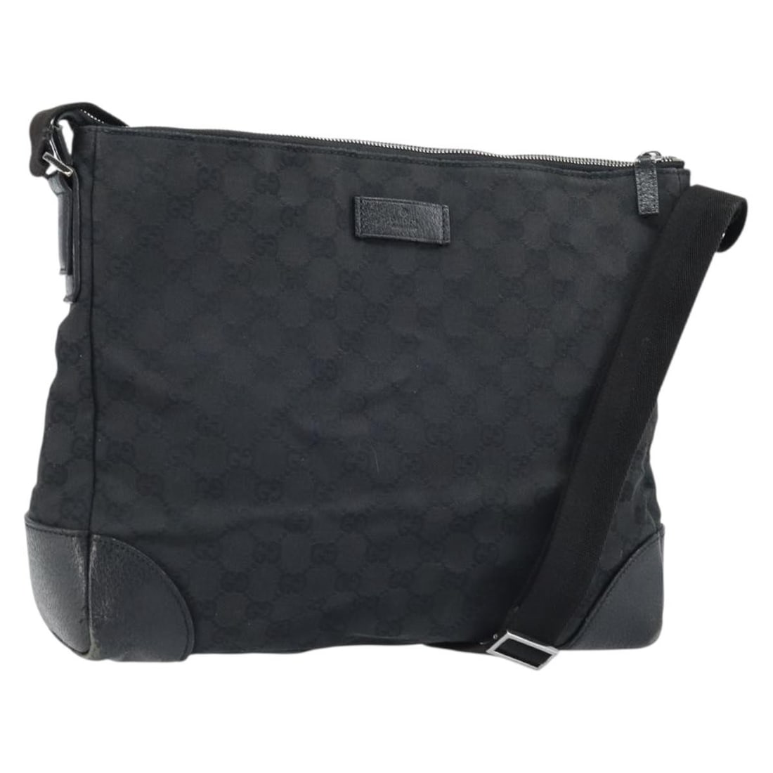 Gucci GG Canvas Black Silver Shoulder Bag Model 110054 for Women (1 of 18)