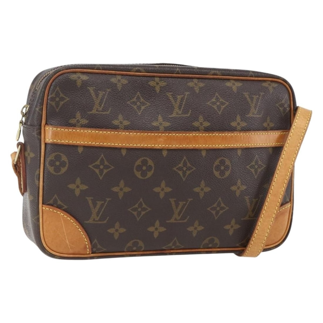 Louis Vuitton Trocadero 27 Monogram Canvas Shoulder Bag M51274 France: Louis Vuitton Trocadero 27 Monogram Canvas Shoulder Bag M51274 France This is a Louis Vuitton Monogram Trocadero 27 shoulder bag crafted from signature monogram canvas. The bag features a classic mono