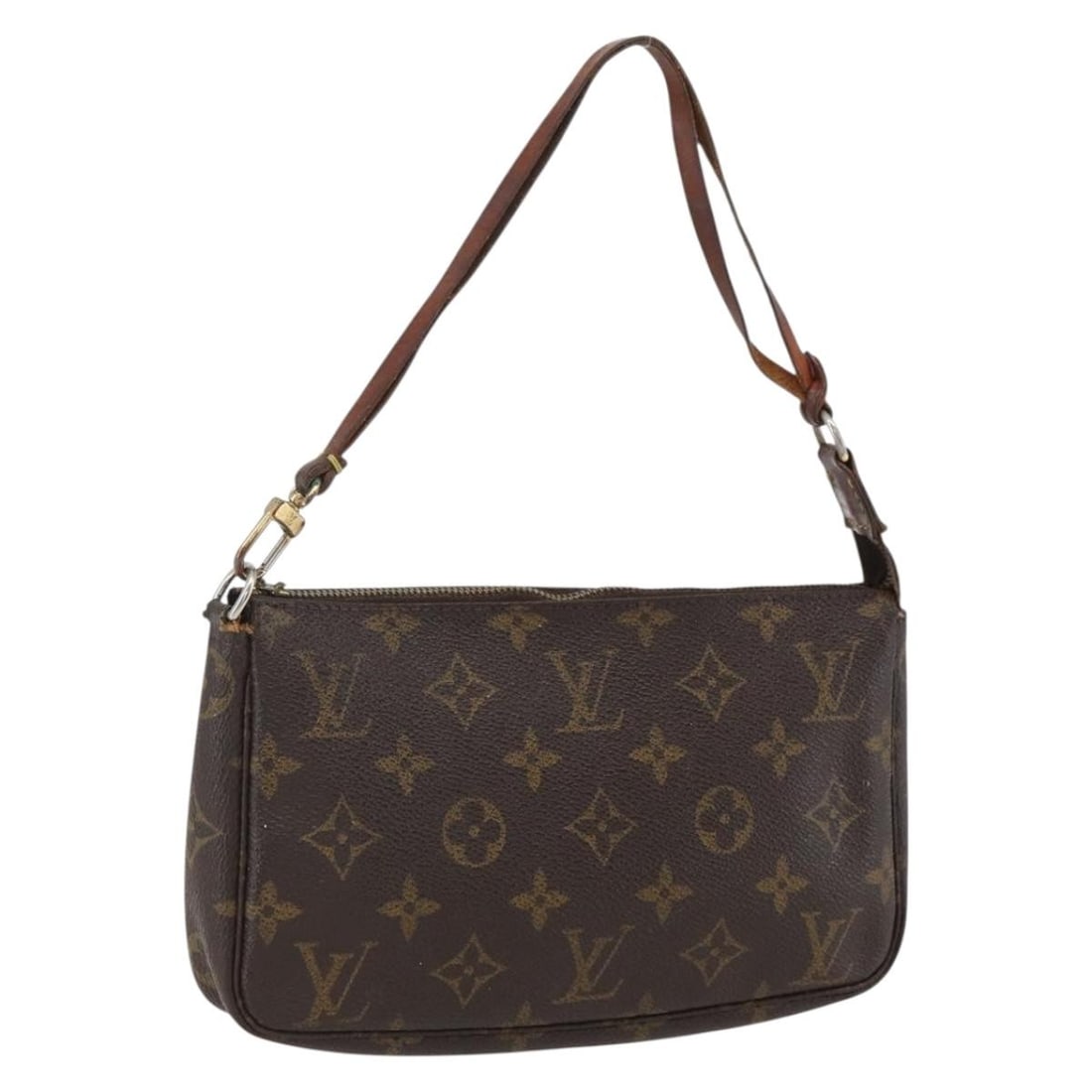 Monogram Canvas Pochette Accessoires Pouch M51980 by Louis Vuitton: Monogram Canvas Pochette Accessoires Pouch M51980 by Louis Vuitton This is a Louis Vuitton Monogram Pochette Accessoires pouch, model M51980. Crafted from the signature Monogram canvas, this pouch fea