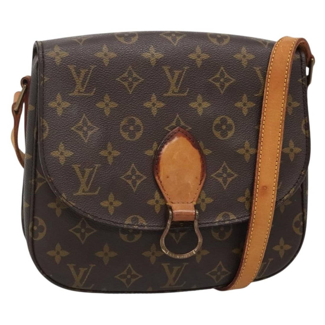 LOUIS VUITTON Monogram Saint Cloud GM Shoulder Bag M51242 Authentic (1 of 18)