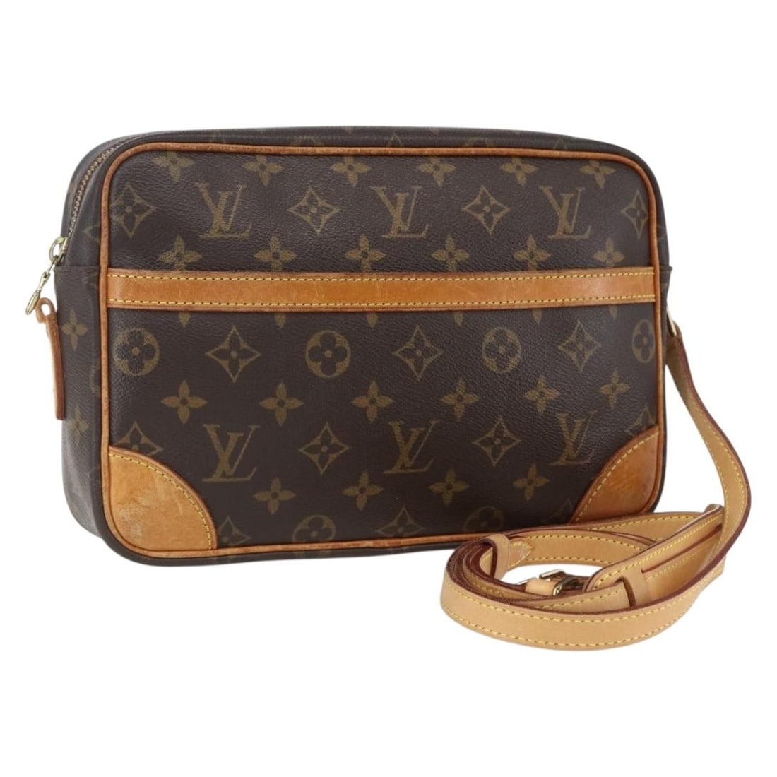 Louis Vuitton Trocadero 27 Monogram Canvas Shoulder Bag M51274 France: Louis Vuitton Trocadero 27 Monogram Canvas Shoulder Bag M51274 France This Louis Vuitton Monogram Trocadero 27 shoulder bag features the iconic monogram canvas and is crafted in France. The bag has a