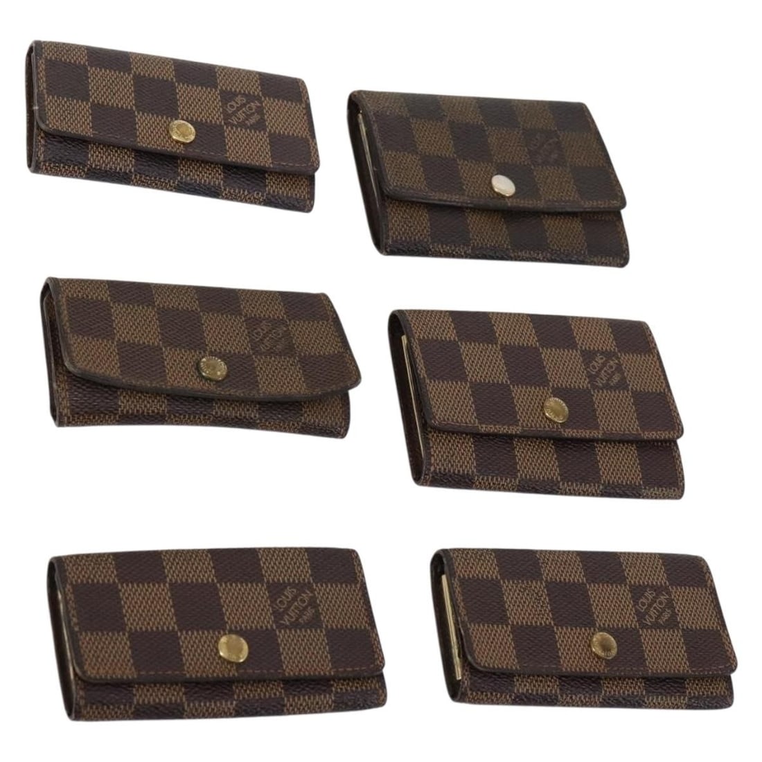LOUIS VUITTON Damier Ebene Multicles Key Case Set of 6 Auth (1 of 11)