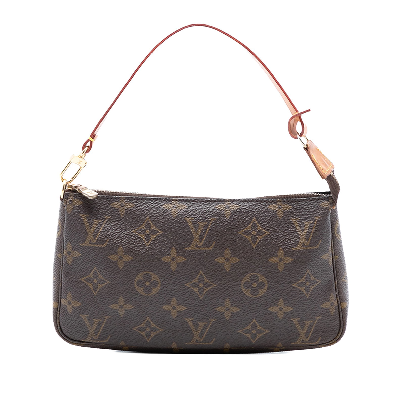 Louis Vuitton Monogram Canvas Pochette Accessoires Brown Shoulder Bag (1 of 7)