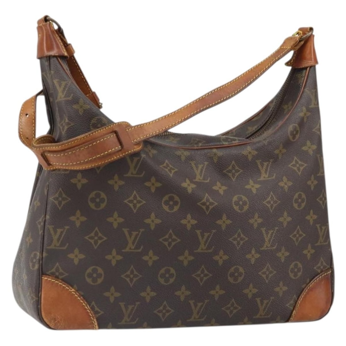 Monogram Canvas Boulogne 35 Shoulder Bag by Louis Vuitton M51260: Monogram Canvas Boulogne 35 Shoulder Bag by Louis Vuitton M51260 This is a LOUIS VUITTON Monogram Boulogne 35 Shoulder Bag, model M51260, crafted from the brand's signature Monogram Canvas. Designed f