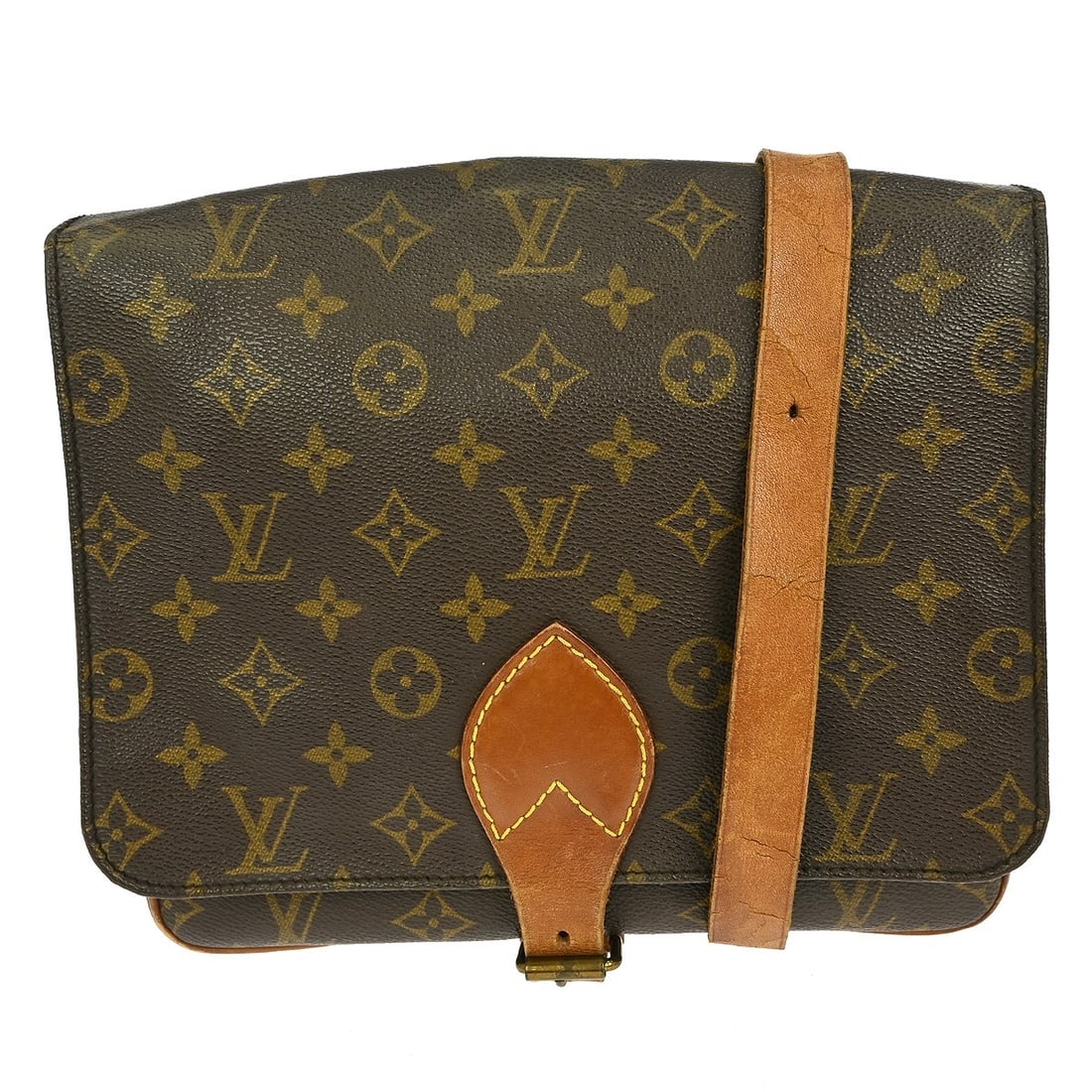 Louis Vuitton Cartouchiere GM Monogram Canvas Shoulder Bag M51252 (1 of 12)