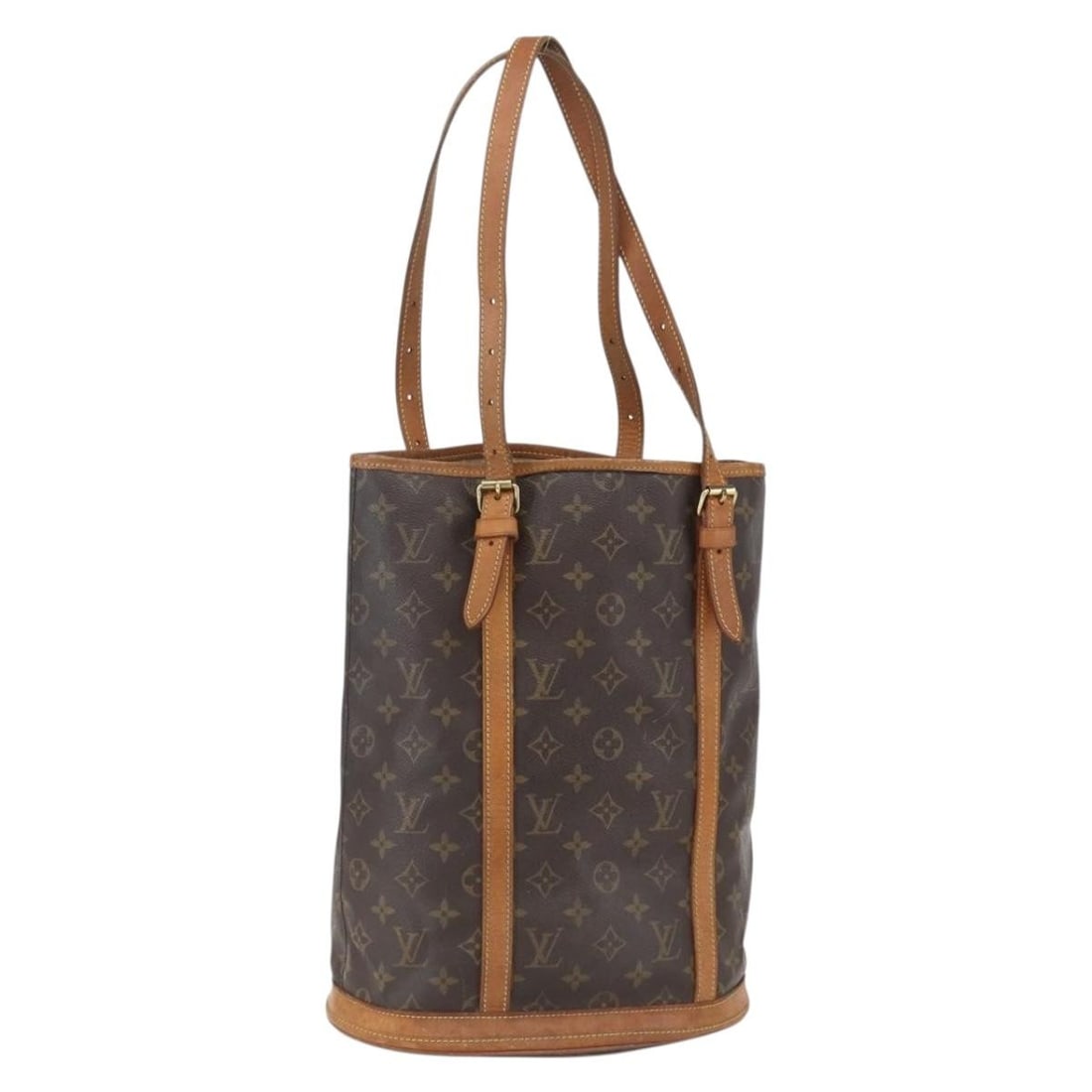 Louis Vuitton Monogram Canvas Bucket GM Shoulder Bag M42236 France: Louis Vuitton Monogram Canvas Bucket GM Shoulder Bag M42236 France This Louis Vuitton Monogram Bucket GM Shoulder Bag features the iconic Monogram canvas exterior with a spacious interior. Made in Fra