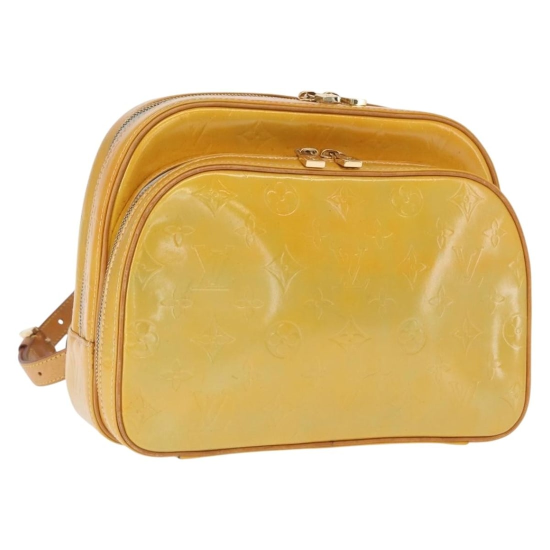 Louis Vuitton Marley Monogram Vernis Gris Patent Leather Backpack M91038: Louis Vuitton Marley Monogram Vernis Gris Patent Leather Backpack M91038 This is a Louis Vuitton Monogram Vernis Marley Backpack in Gris. Crafted from patent leather, this backpack features an elegant